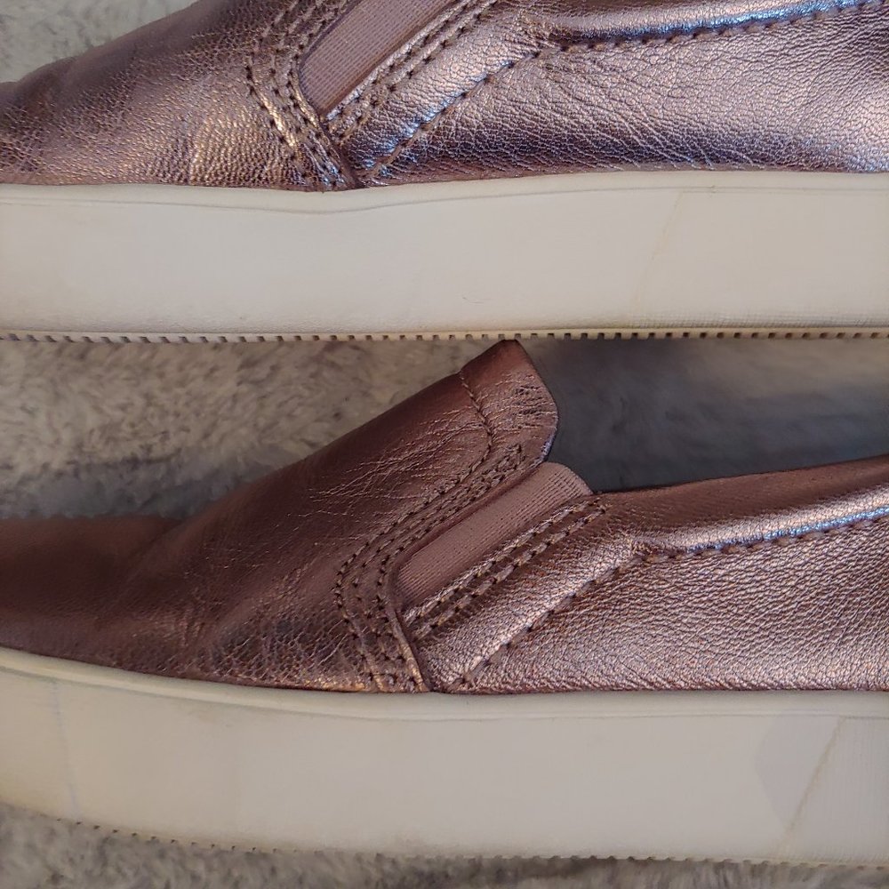Naturalizer pale pink metallic leather slipon loafer size 7 - Picture 5 of 14